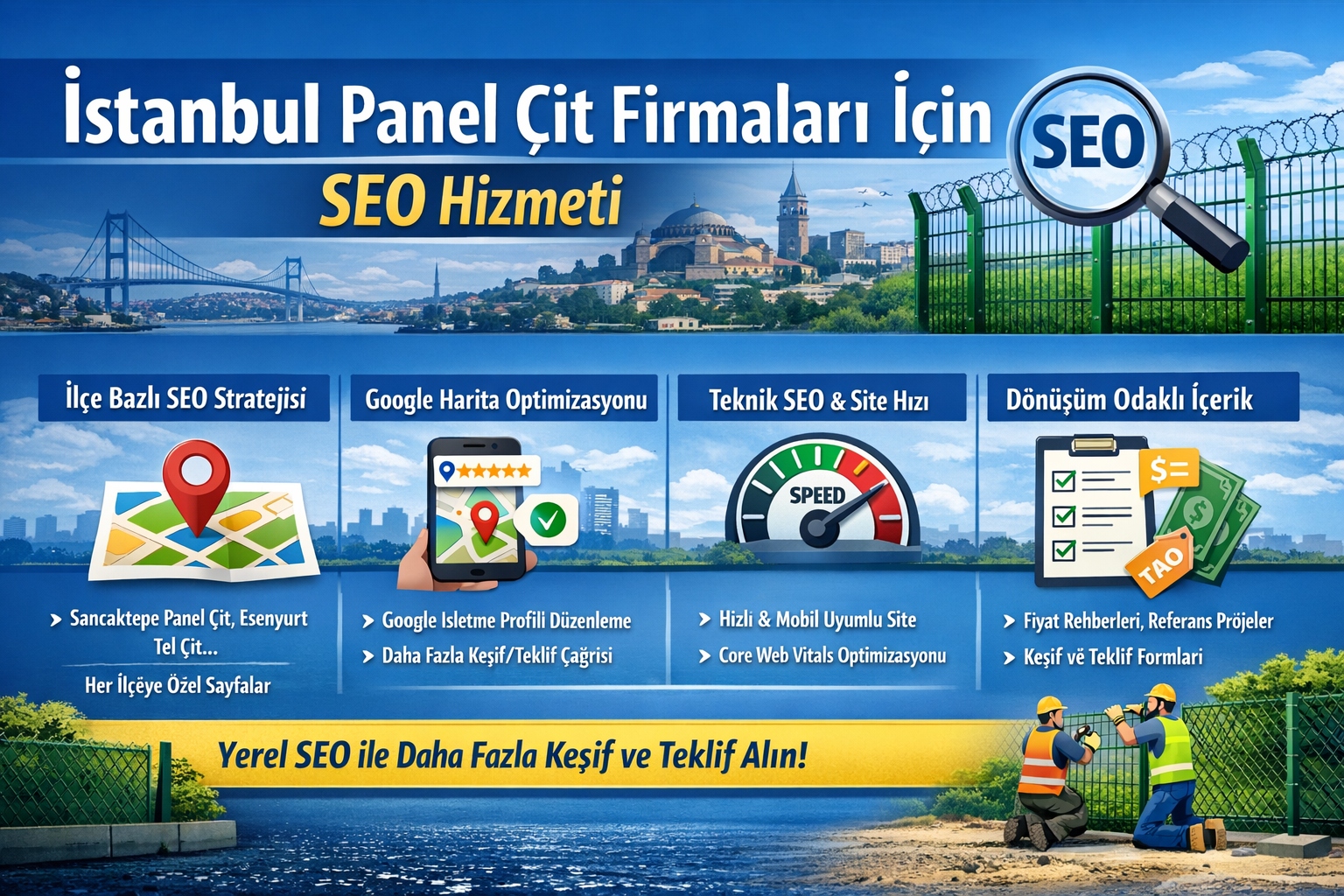 İstanbul Çit Firmaları İçin SEO Hizmeti